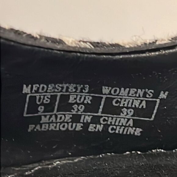 Marc Fisher Black/White Houndstooth Heel Pumps Shoes Size 9 - Picture 12 of 14